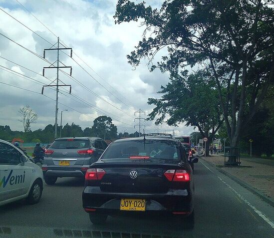 Trafico y transito vehicular en Bogota